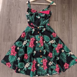 Rebel Love romper skirt dress 2 piece tiki style